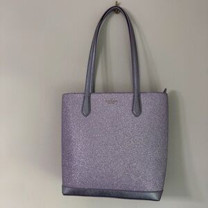 Kate Spade Lilac Frost Glitter Tinsel Tote Bag